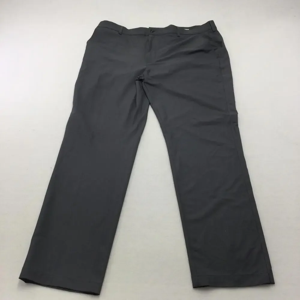 Greg Norman Pants Mens 40x32 Gray Stretch Dress Straight Leg Microfiber Golf